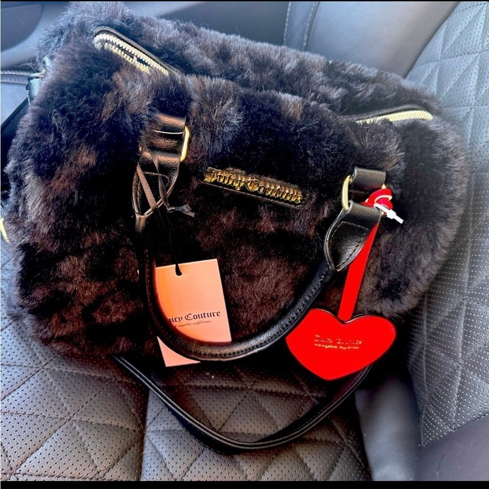 Juicy Couture Faux Fur Satchel